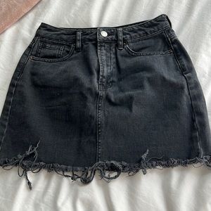 Pacsun black denim skirt